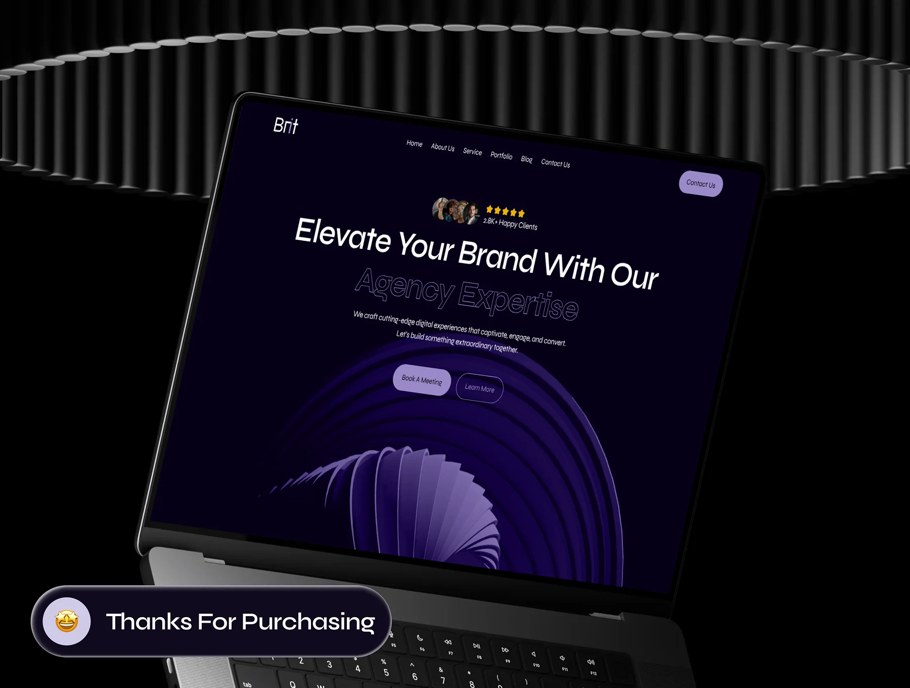Brit - Digital Agency Website Framer Template 10