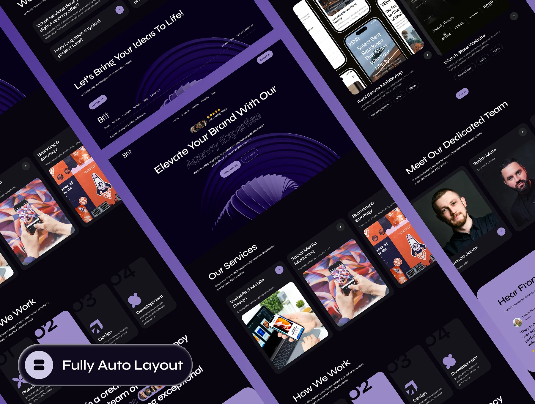 Brit - Digital Agency Website Framer Template 4