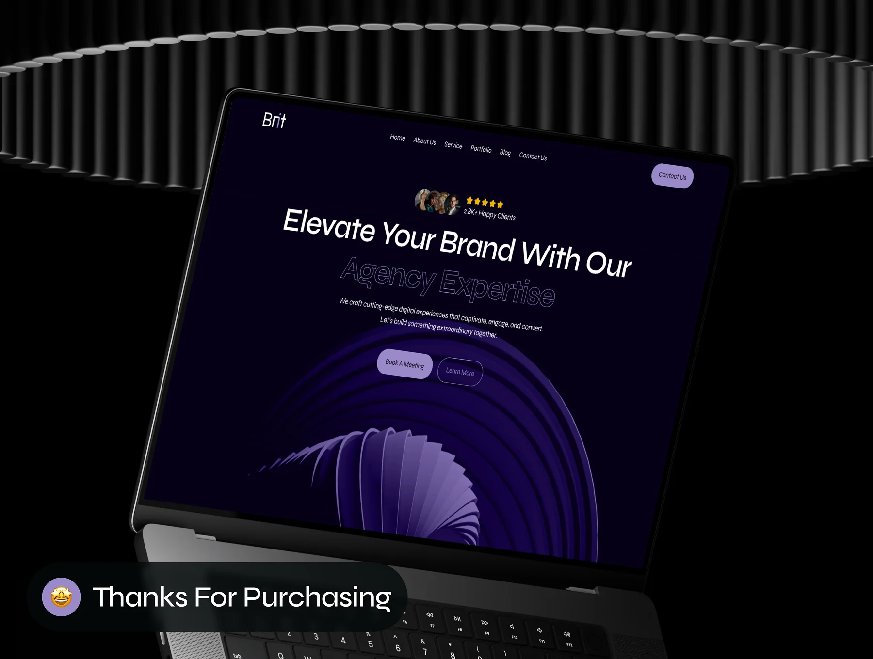 Brit - Digital Agency Website UI Kit 10