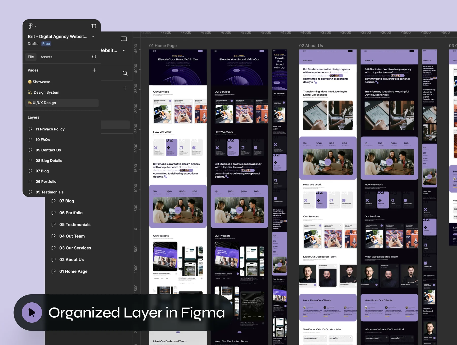 Brit - Digital Agency Website UI Kit 4