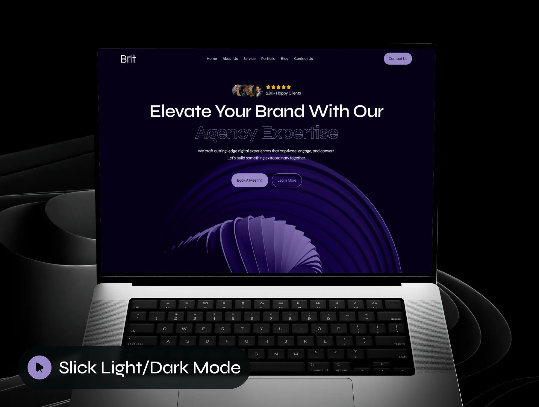 Brit - Digital Agency Website UI Kit 7