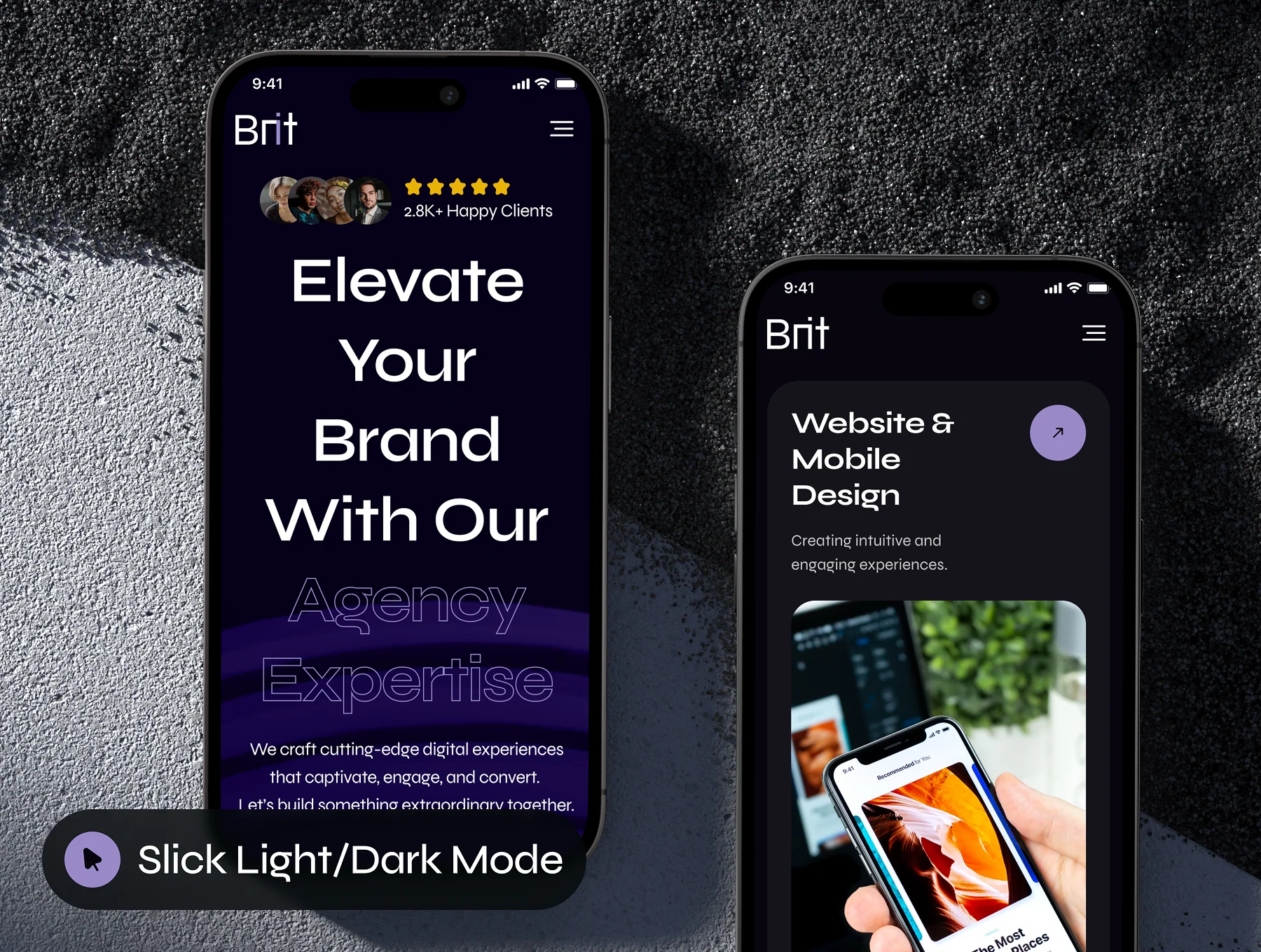 Brit - Digital Agency Website UI Kit 8