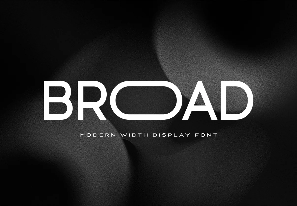BROAD - Modern Width Display Font