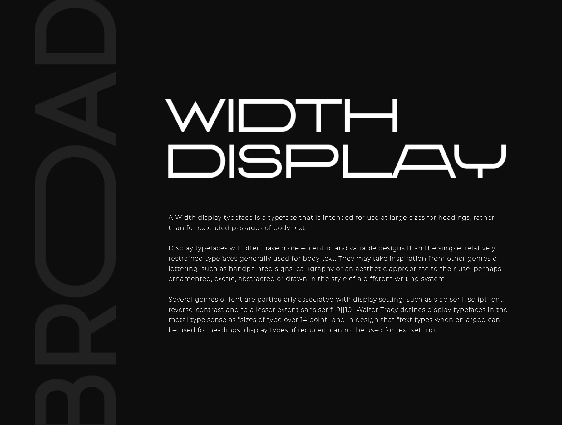 BROAD - Modern Width Display Font 5
