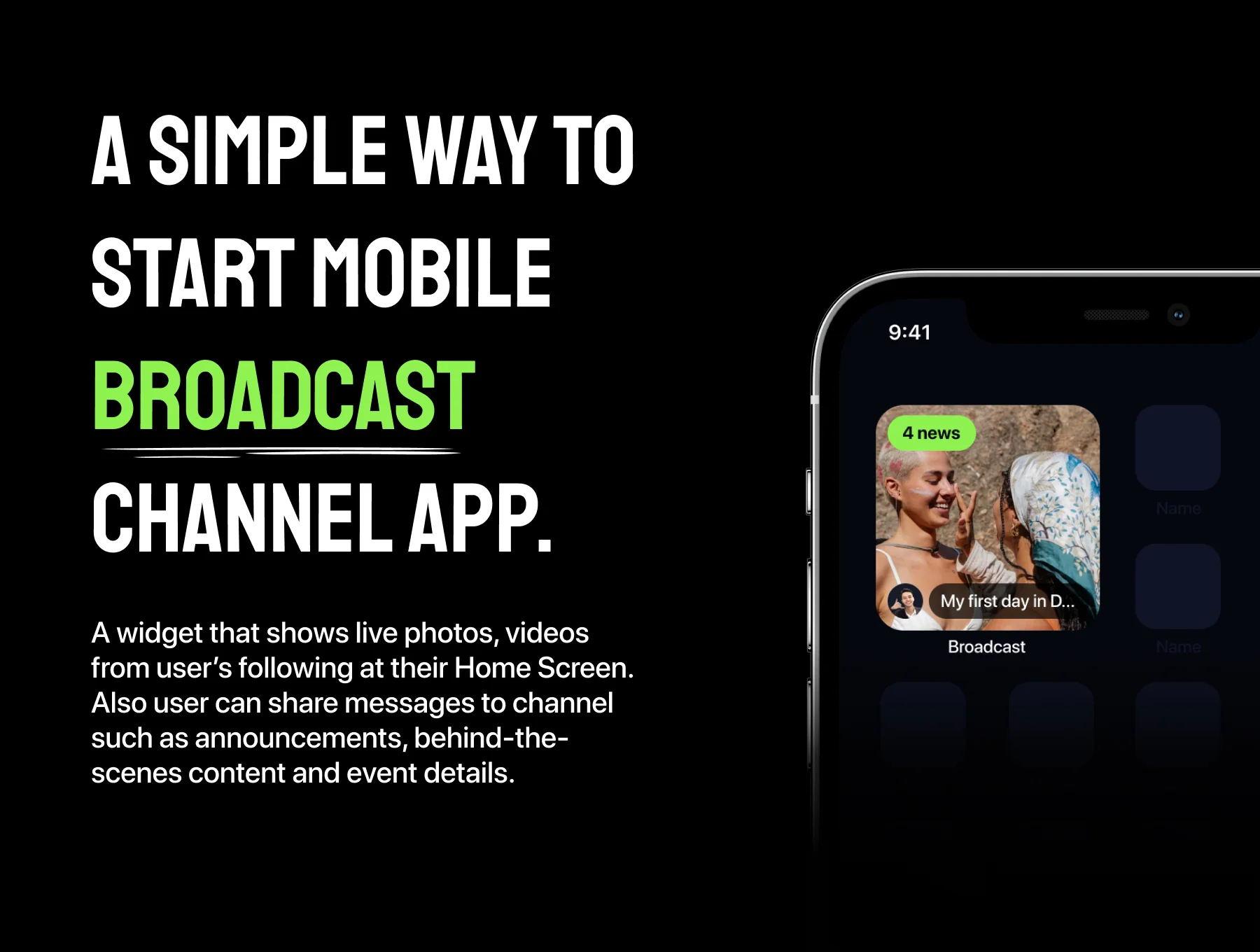 Broadcast Channel App UI Kit | Message & Social Media