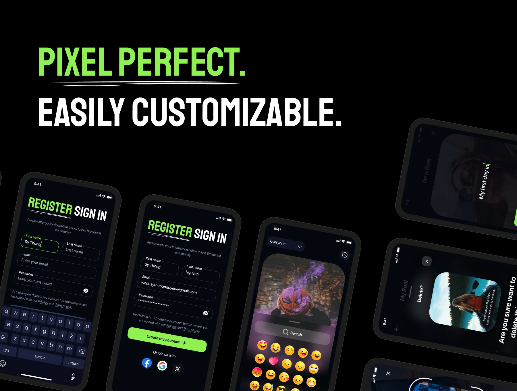 Broadcast Channel App UI Kit | Message & Social Media 5