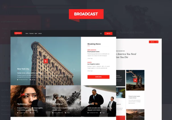 Broadcast Web UI Kit