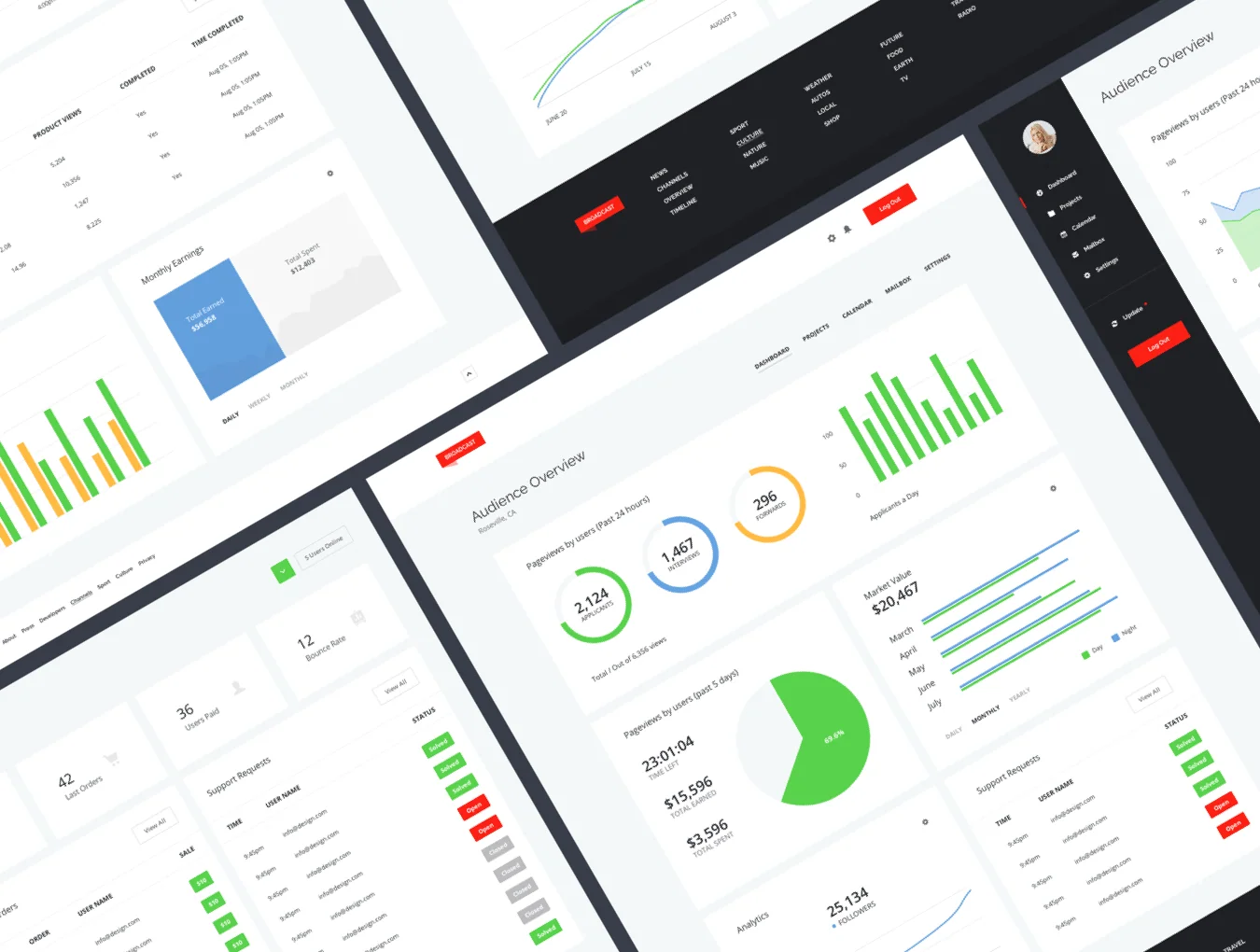 Broadcast Web UI Kit 3