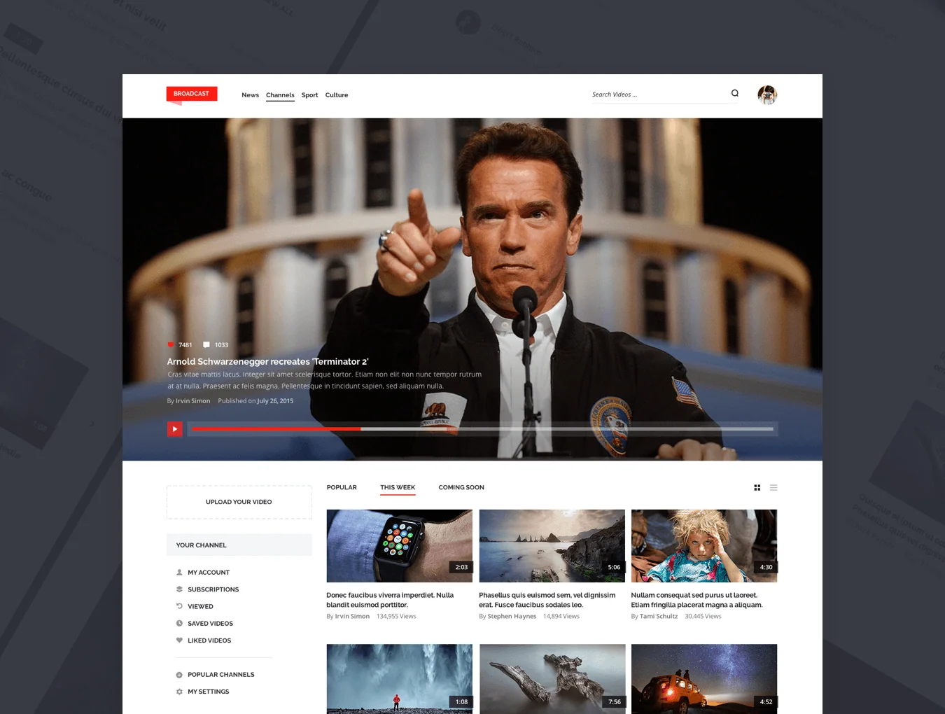 Broadcast Web UI Kit 4