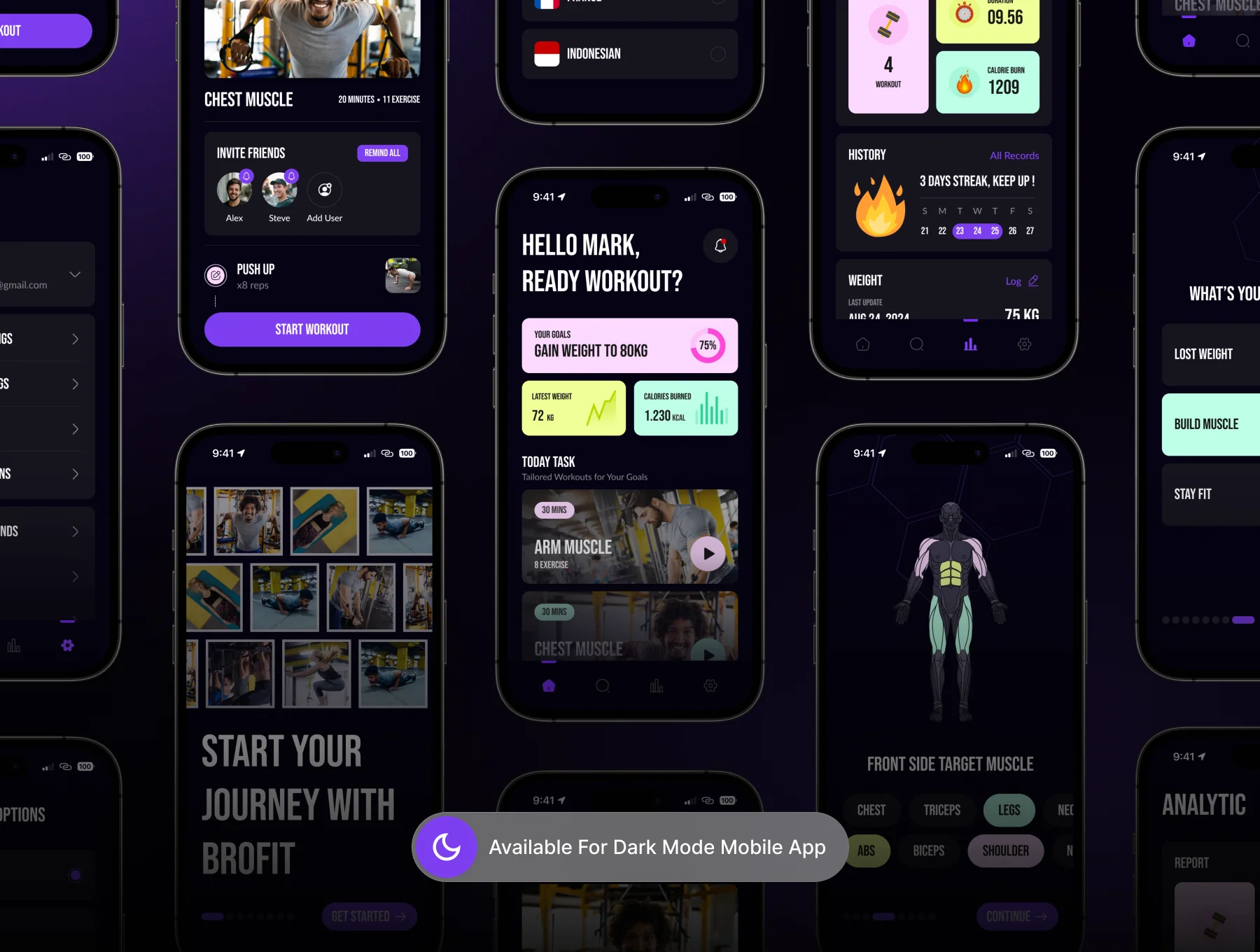 BROFIT - Fitness App UI Kit 5