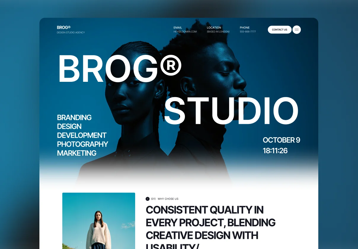 Brog — Portfolio & Agency Template