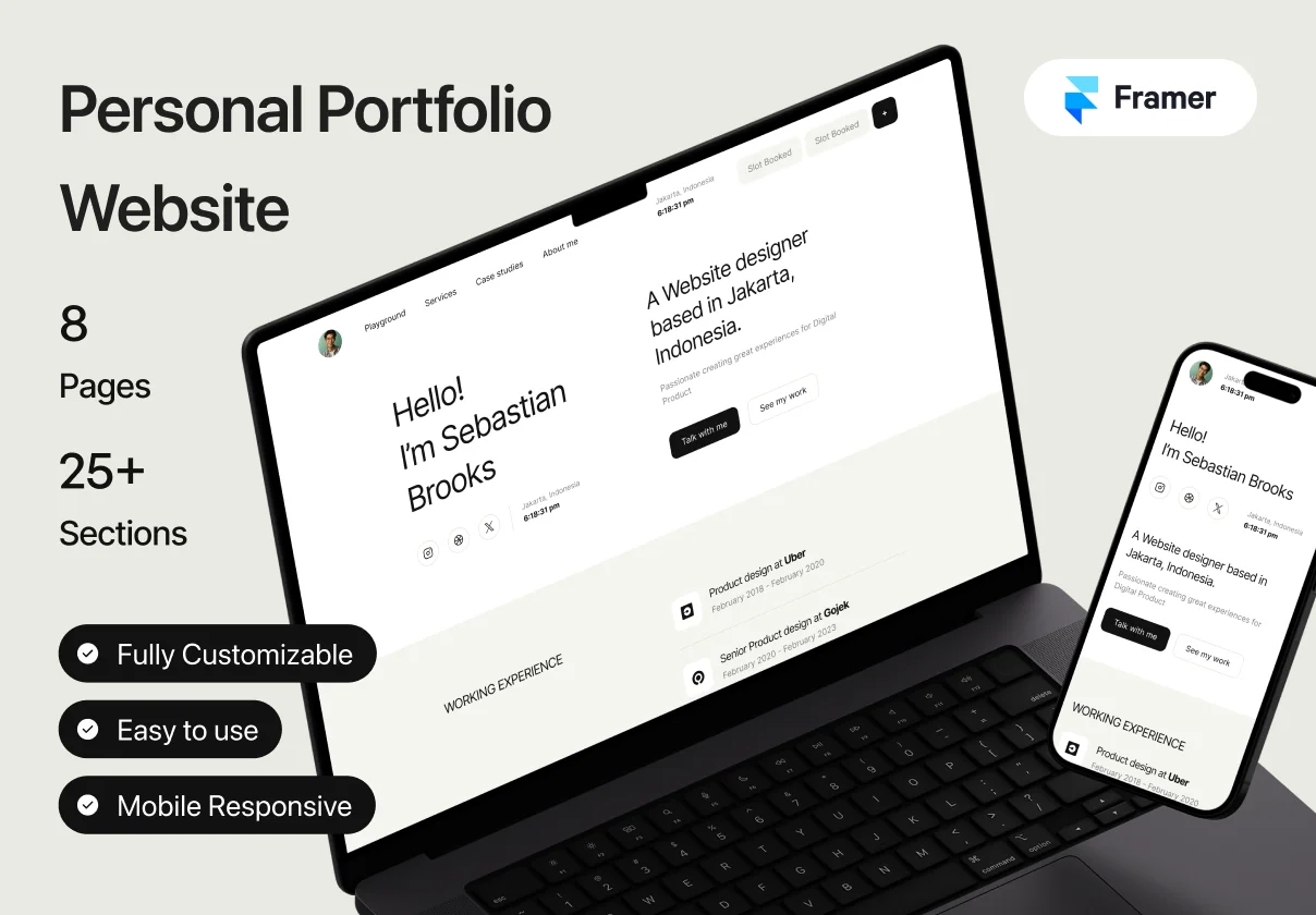 Brooks - Website Designer Portfolio Website