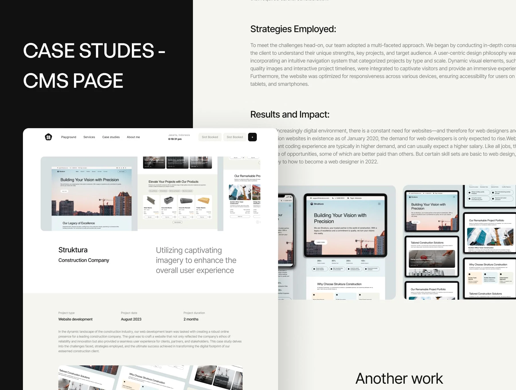 Brooks - Website Designer Portfolio Website 2