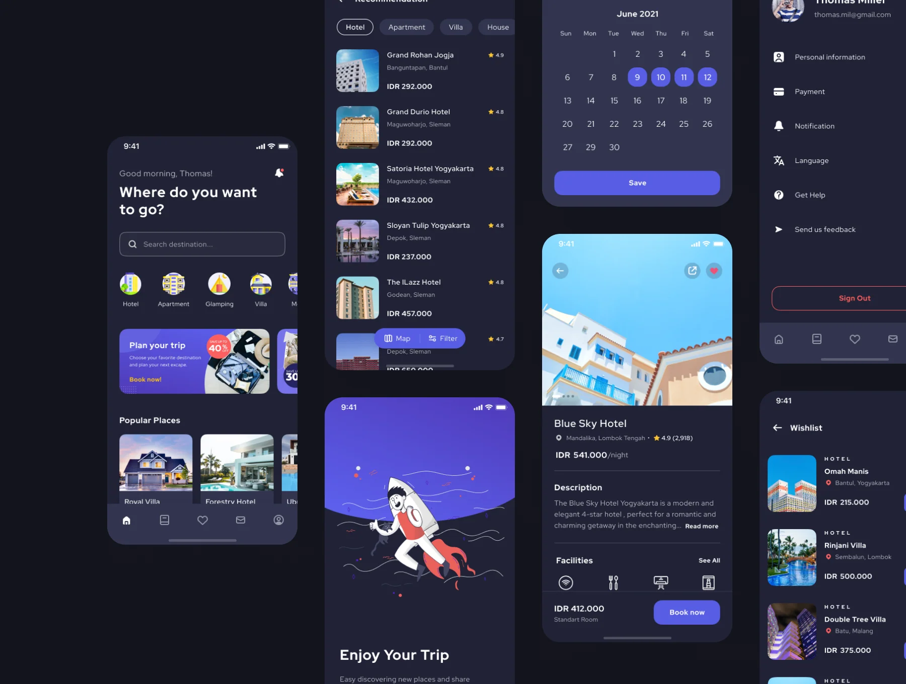 Broom - Hotel Airbnb Guesthouse Booking Mobile App UI Kit 10