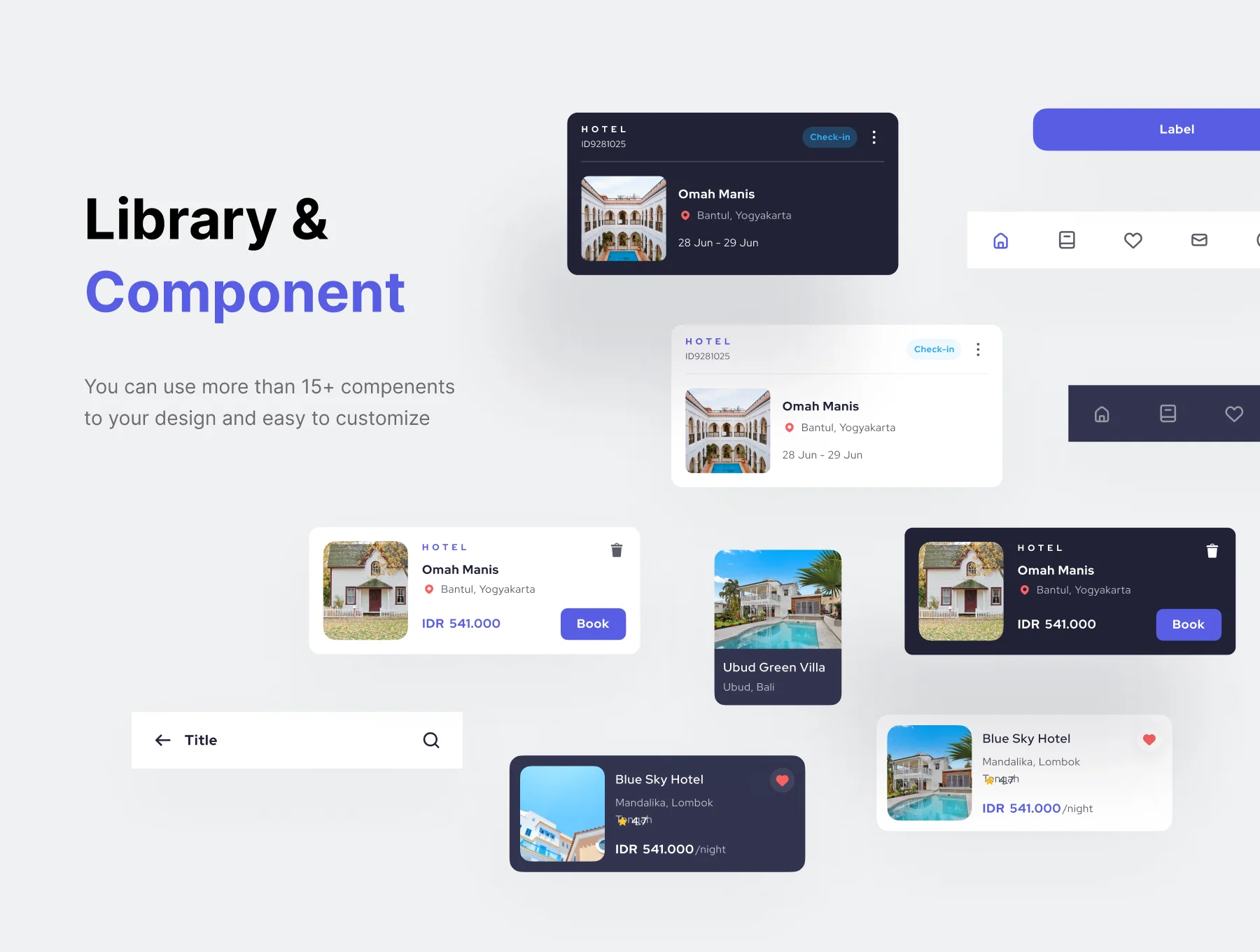 Broom - Hotel Airbnb Guesthouse Booking Mobile App UI Kit 3