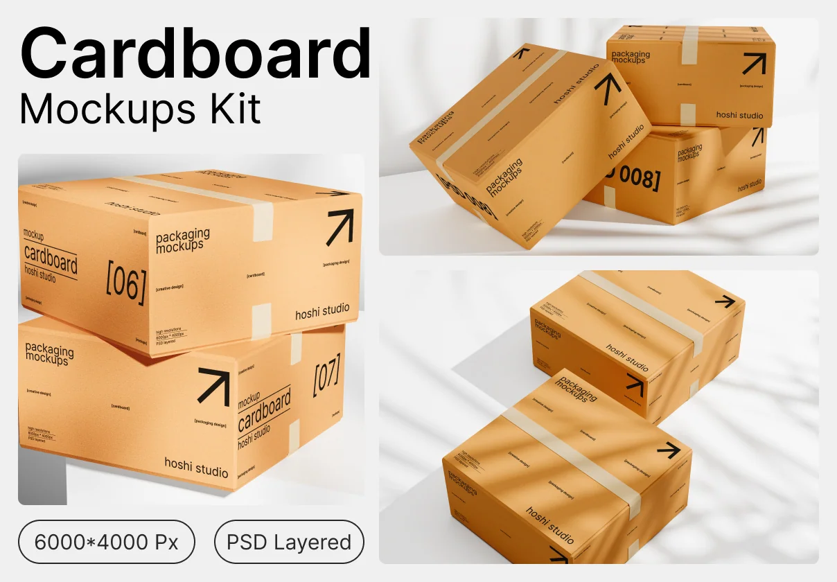 Brown Cardboard Mockups