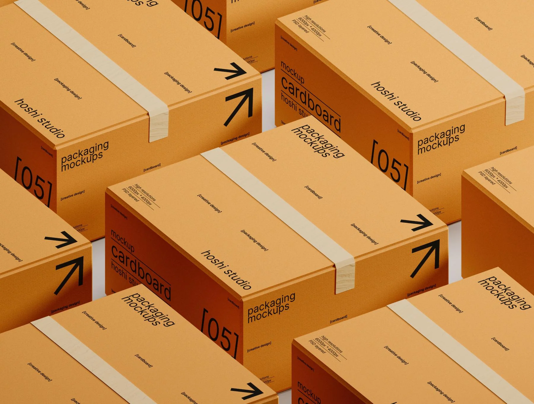 Brown Cardboard Mockups 3