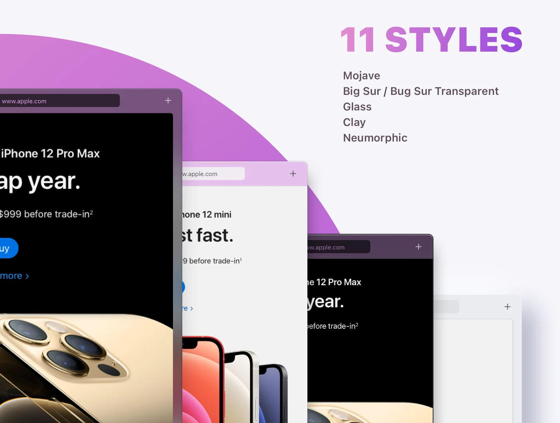 Browser Frames Mockups 2