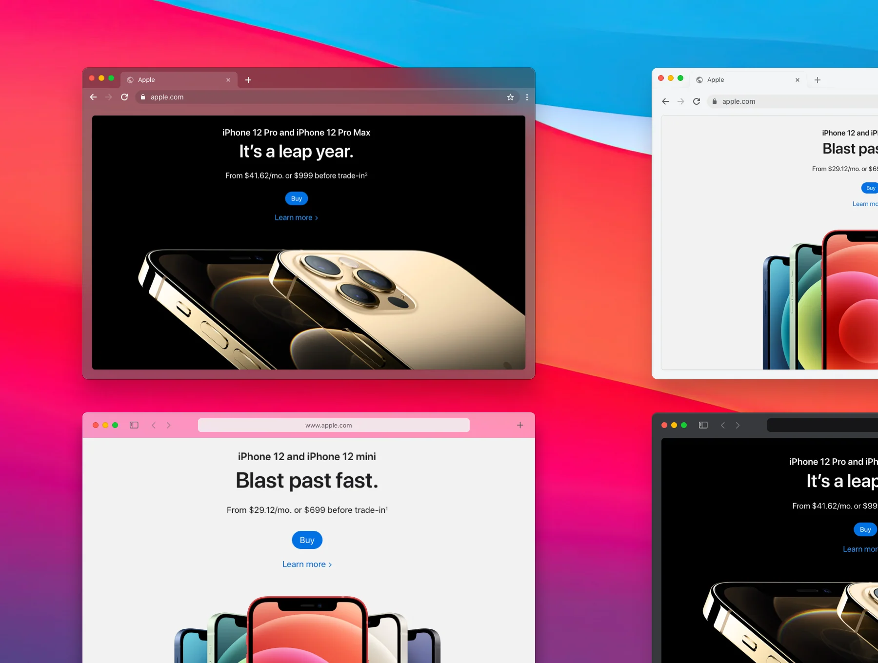 Browser Frames Mockups 5