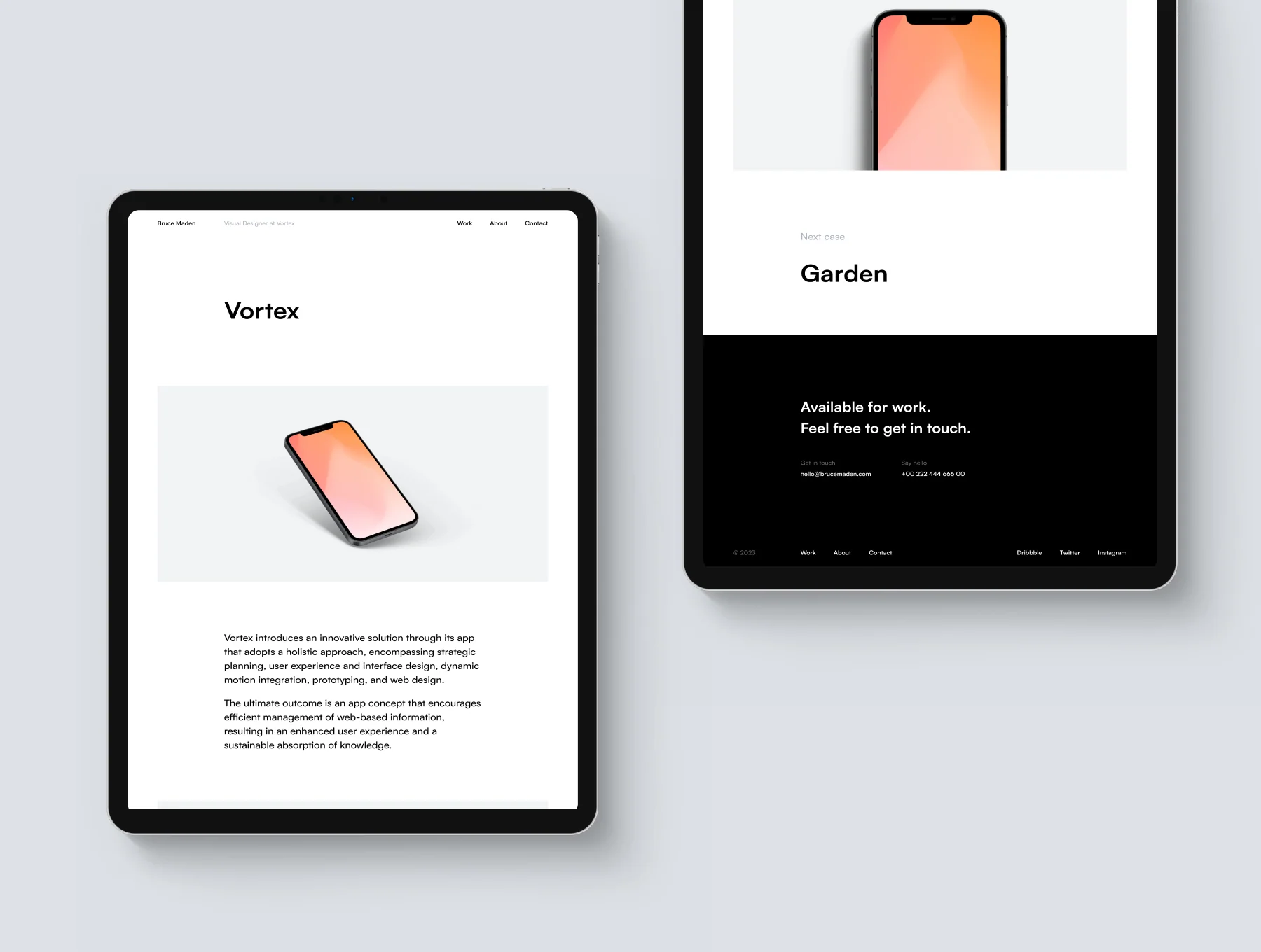 Bruce — Framer Template 2