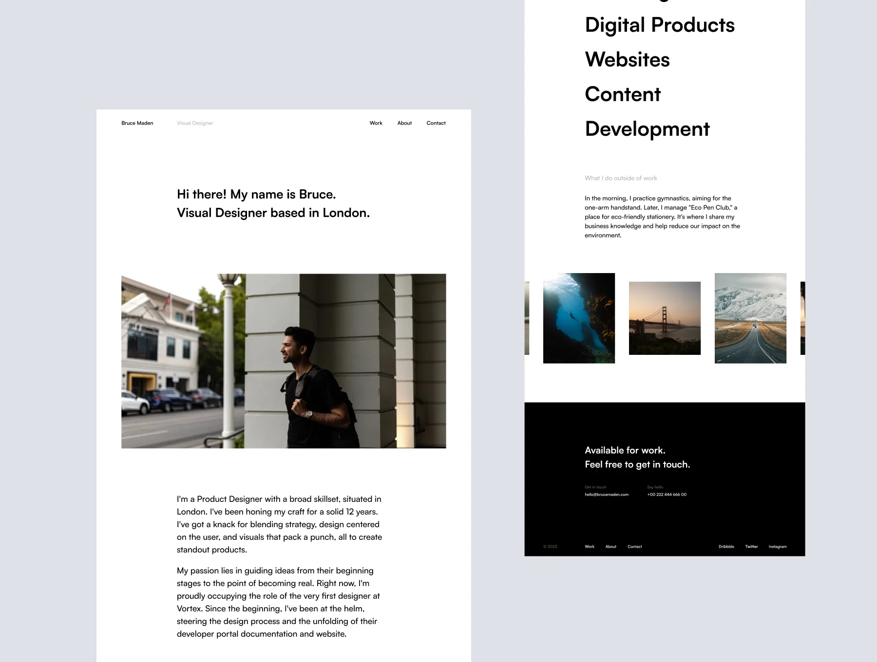 Bruce — Framer Template 3