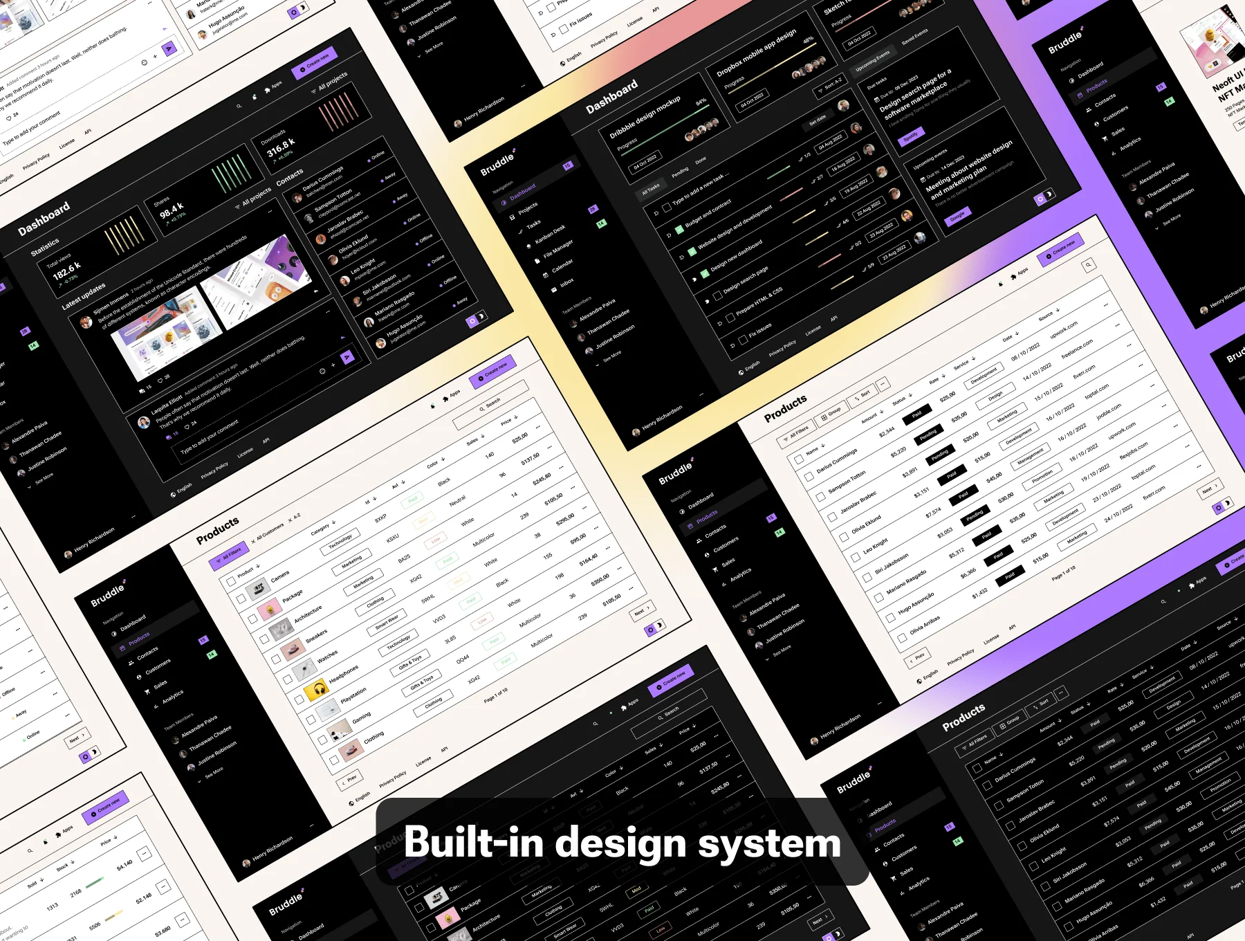 Bruddle - Neo brutalism coded UI Kit 8