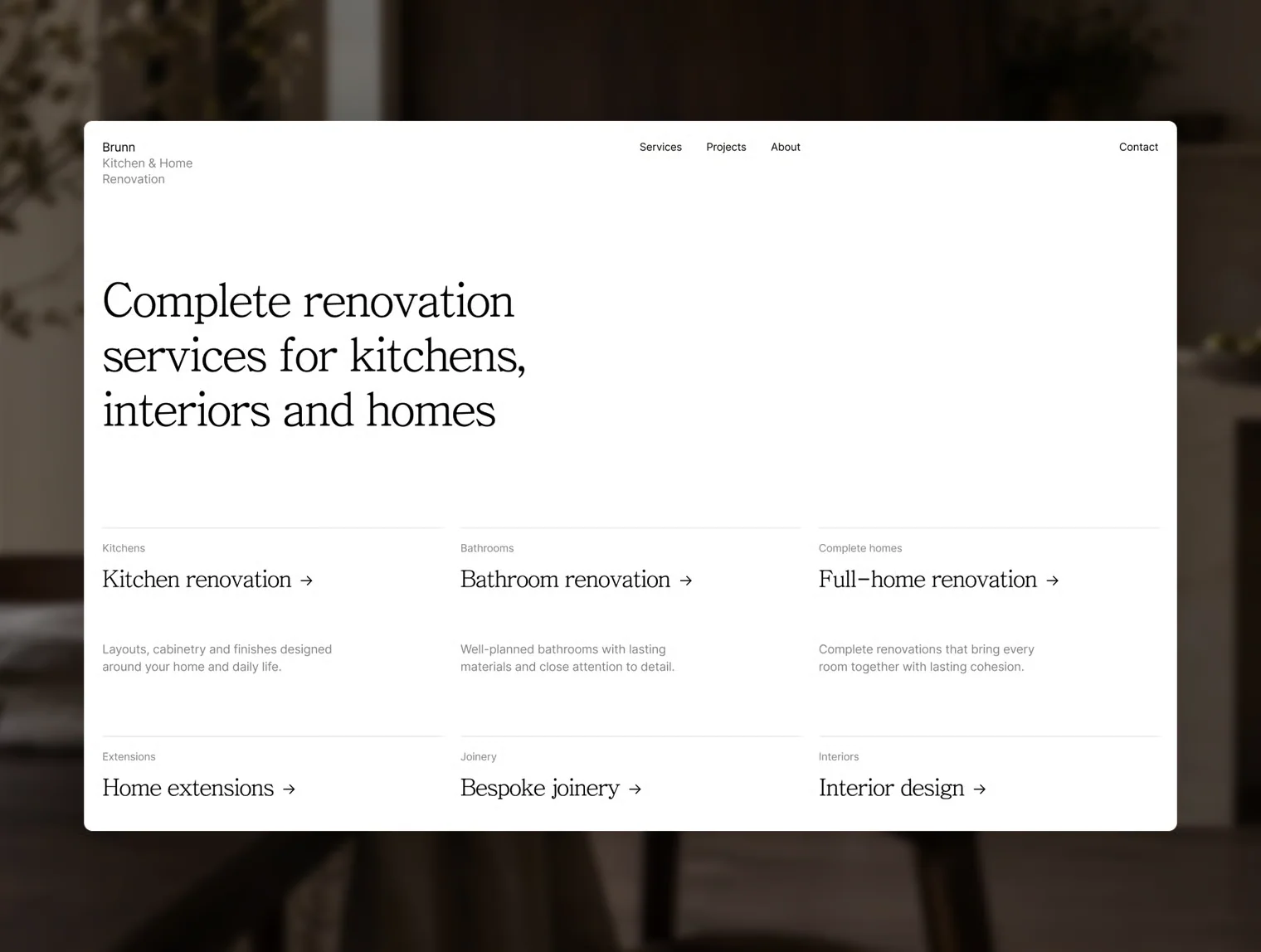 Brunn – Home Renovation 2