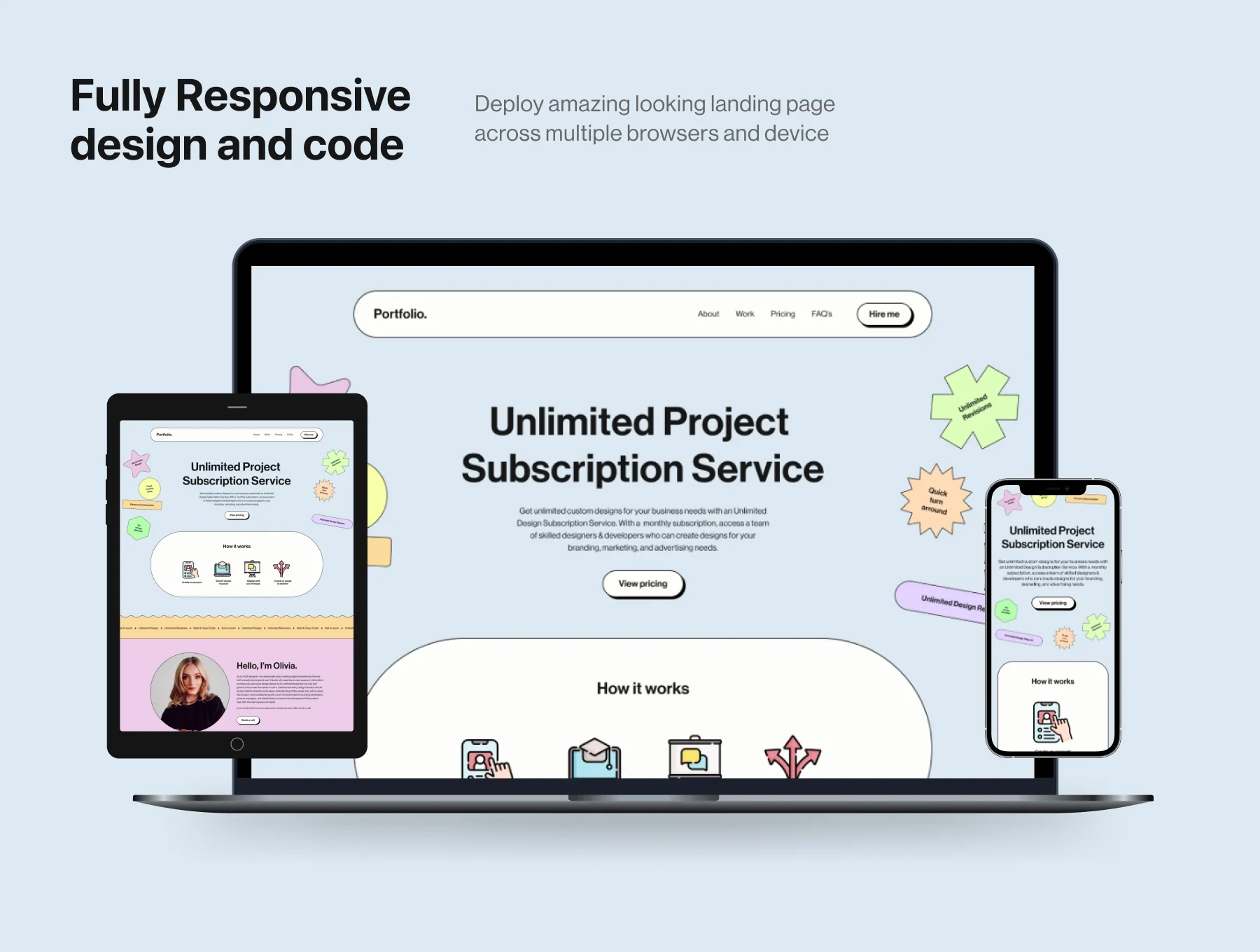 Brutal Portfolio Website Template