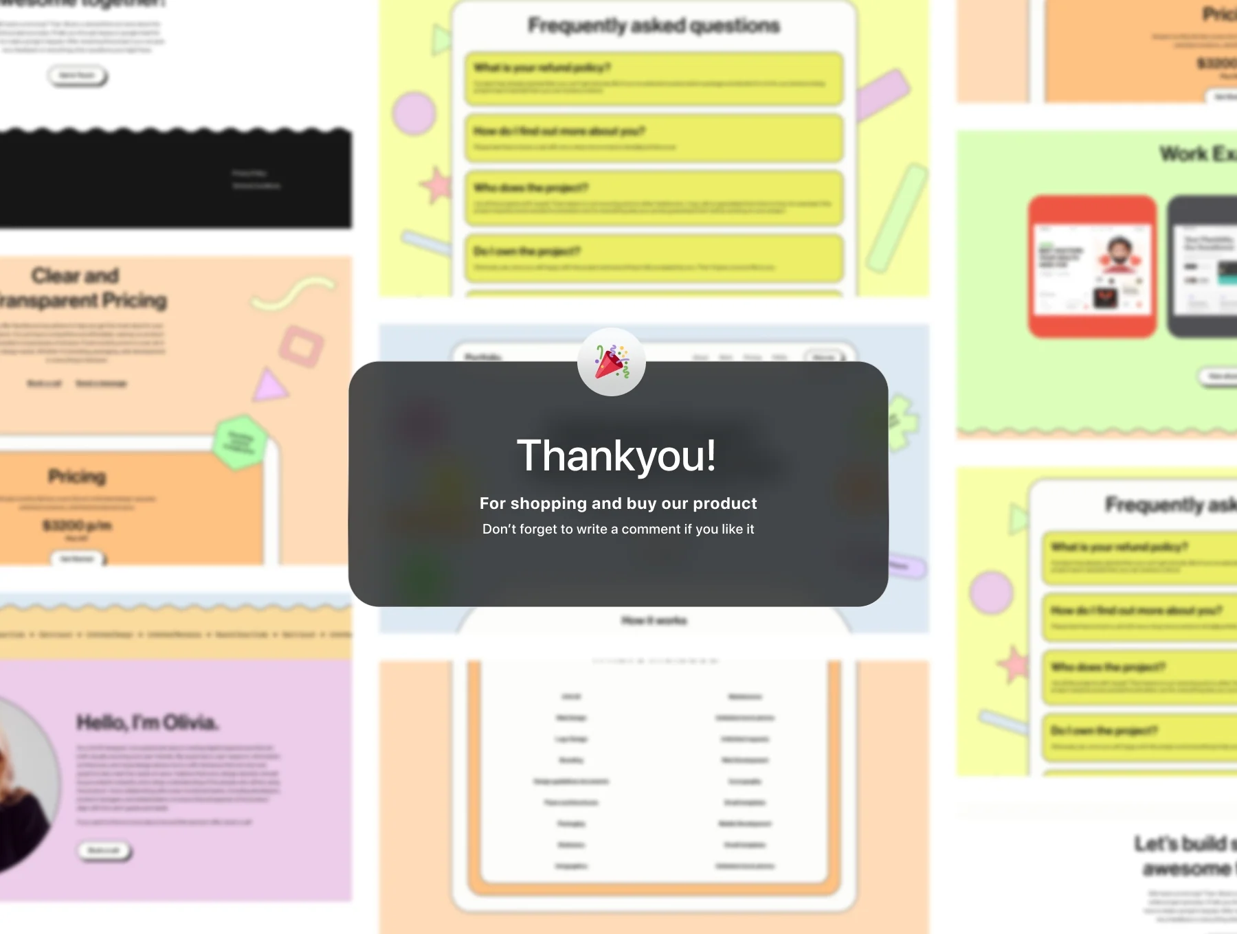 Brutal Portfolio Website Template 6