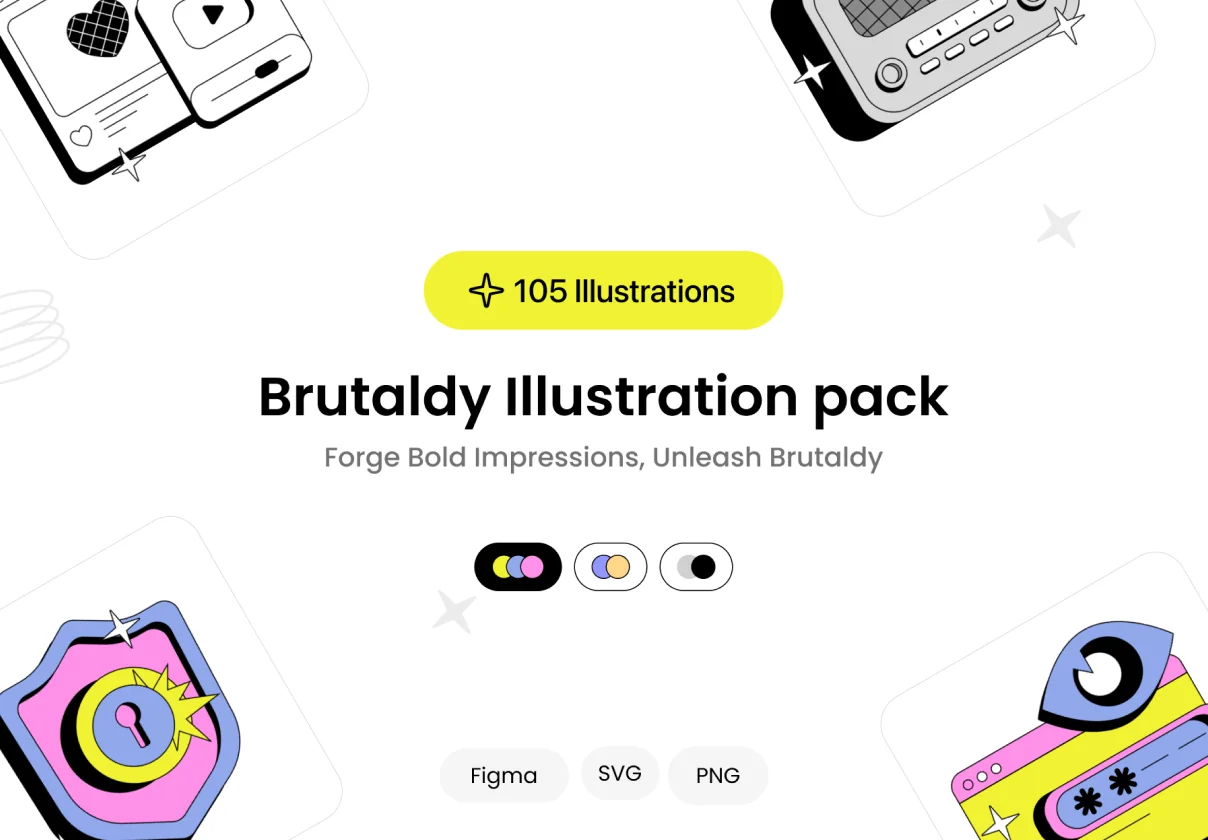Brutaldy Illustration pack