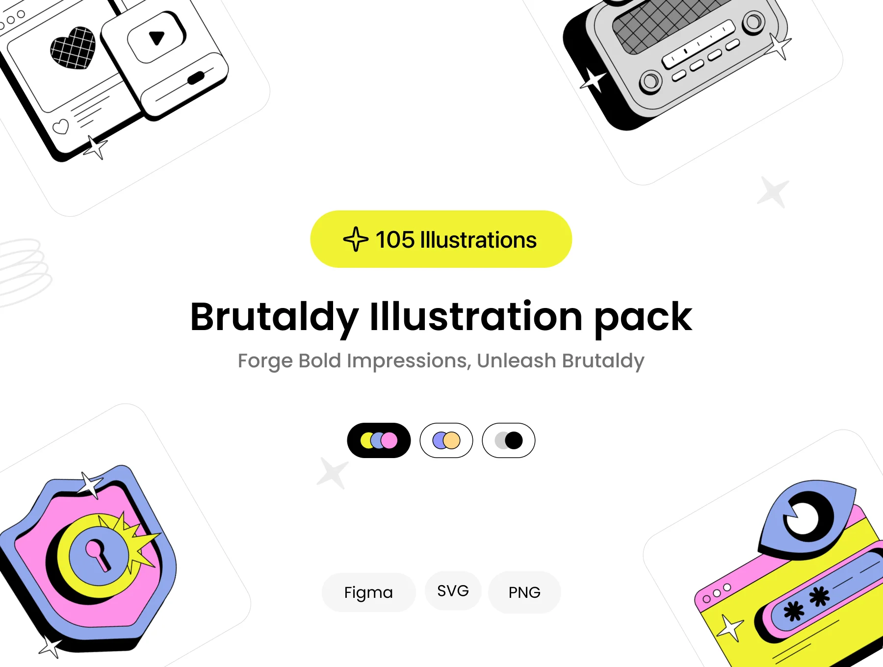 Brutaldy Illustration pack
