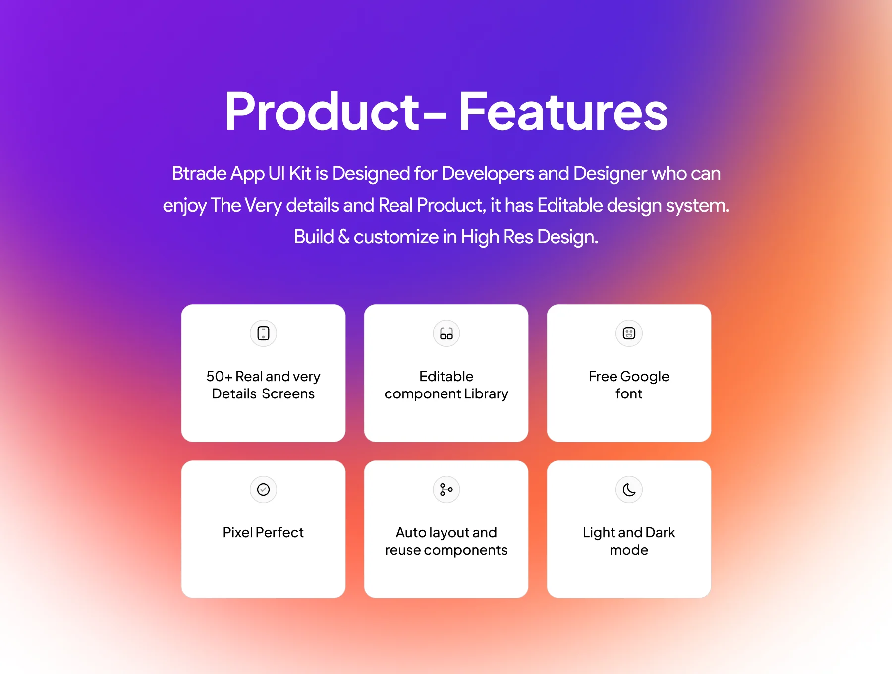 Btrade NFT Marketplace App UI Kit 2