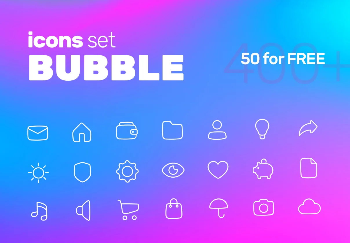 Bubble Icons Set