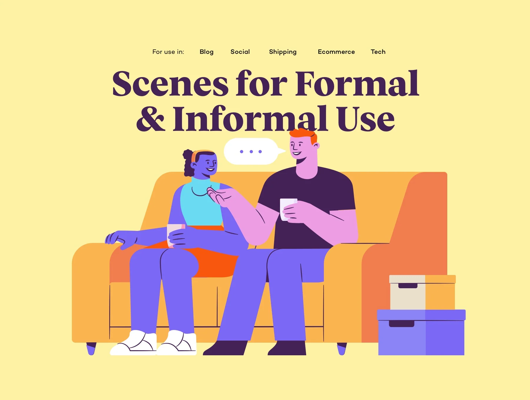 Buddis - Social E-commerce & Lifestyle Illustration Kit 3