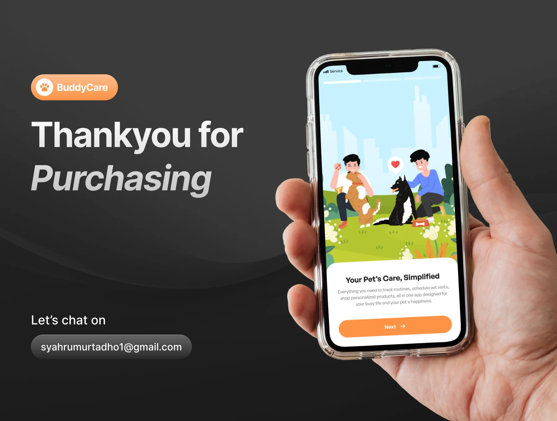 BuddyCare - Pet Care Apps UI Kit 6