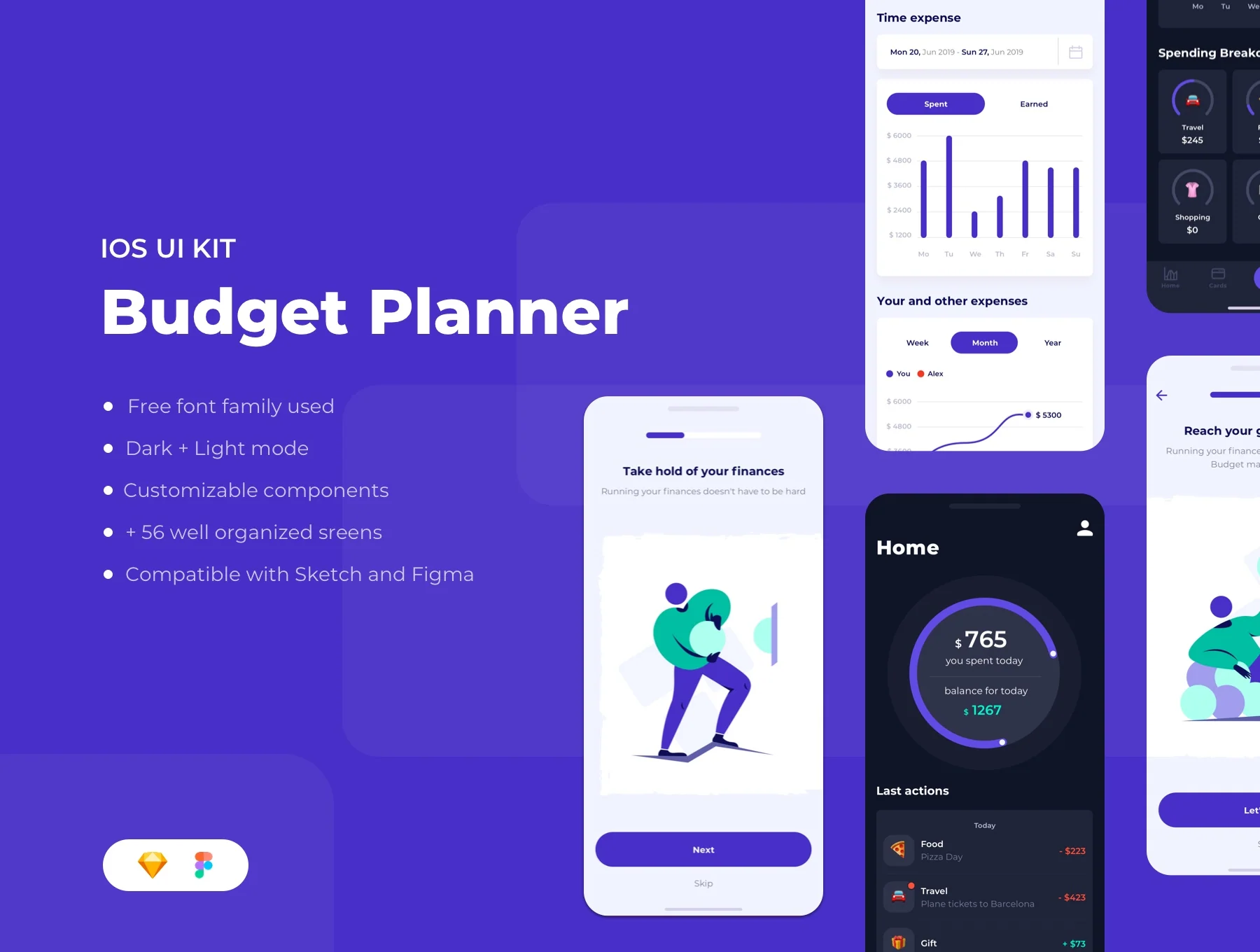 Budget Planner iOS UI Kit
