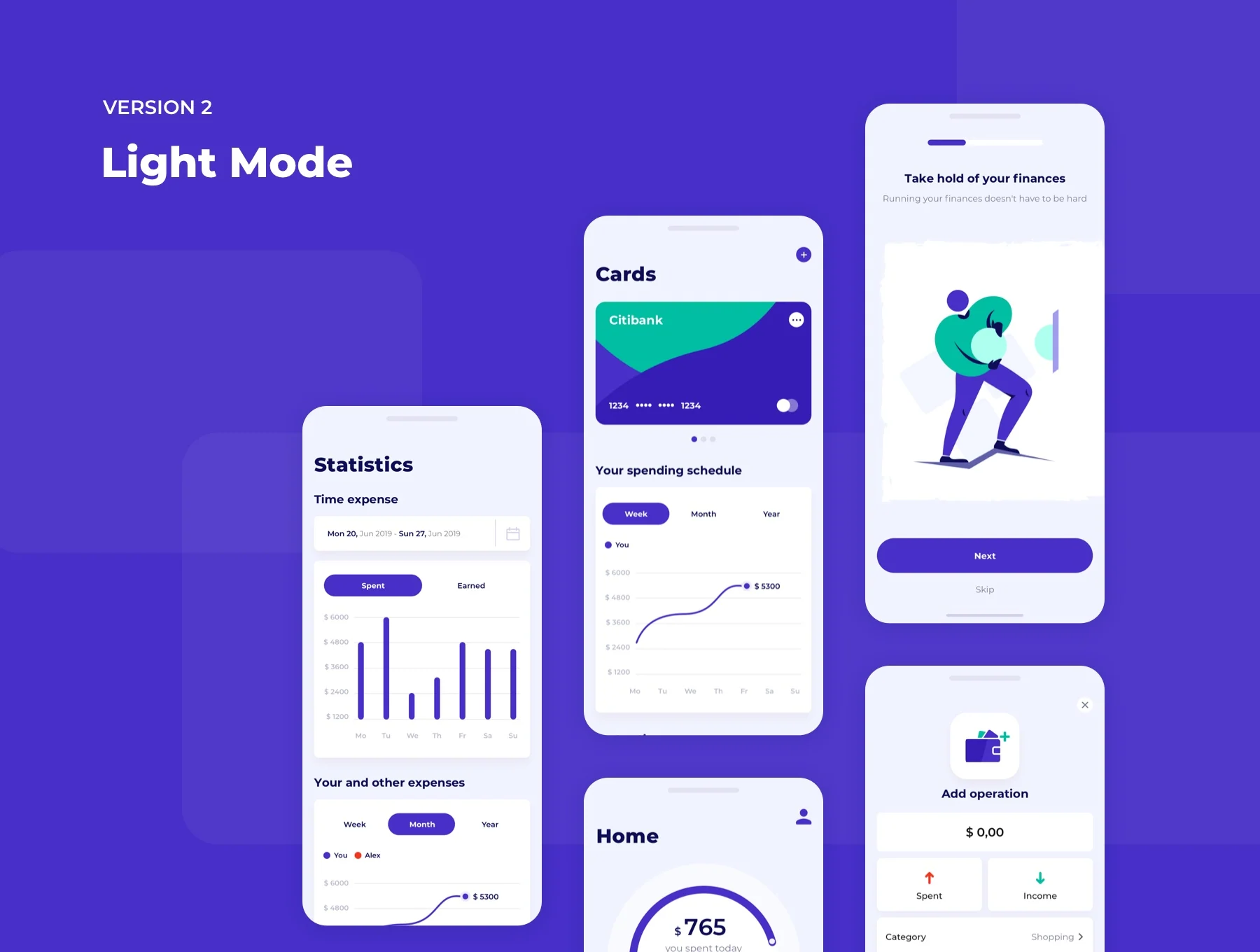 Budget Planner iOS UI Kit 4