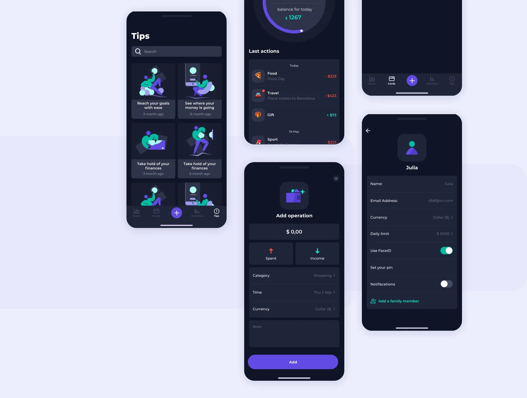 Budget Planner iOS UI Kit 5