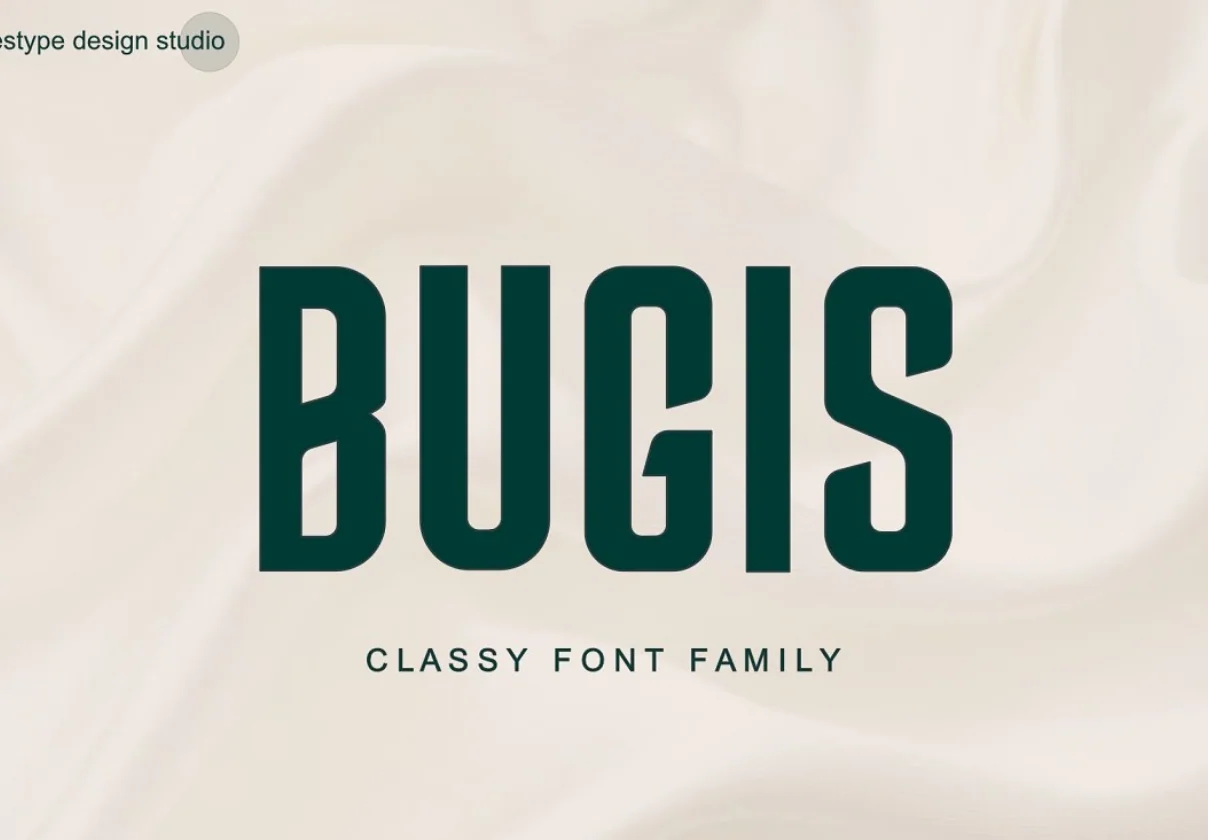 Bugis Upright Font