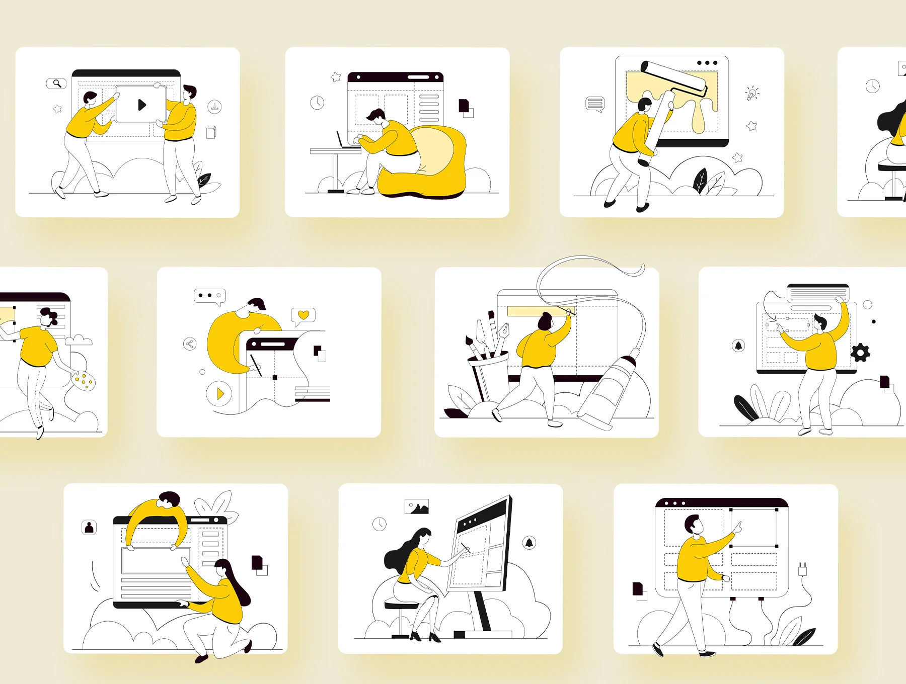 Buiding Website Illustration Kit 4