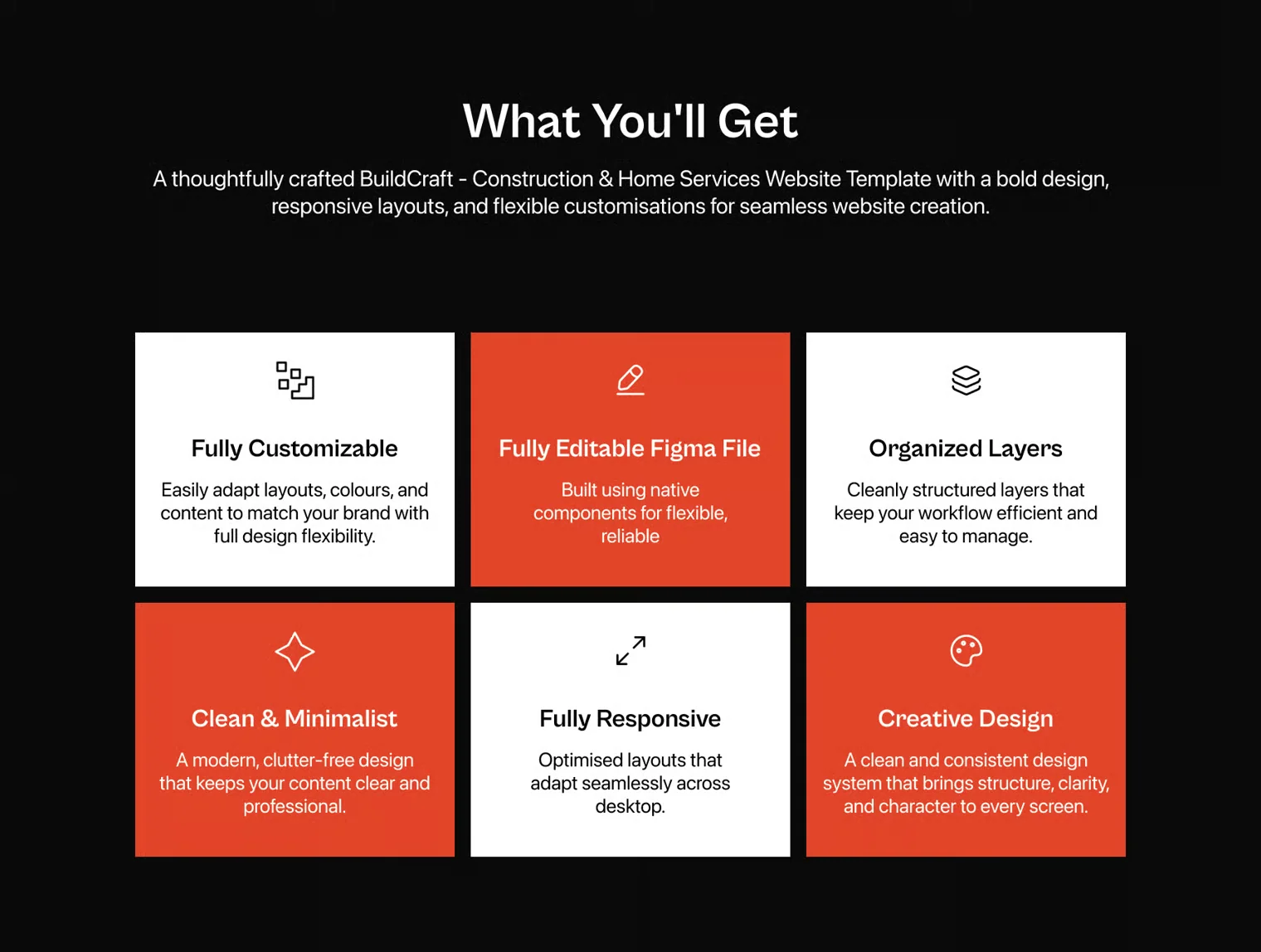 BuildCraft — Construction & Home Services Website UI Kit 4