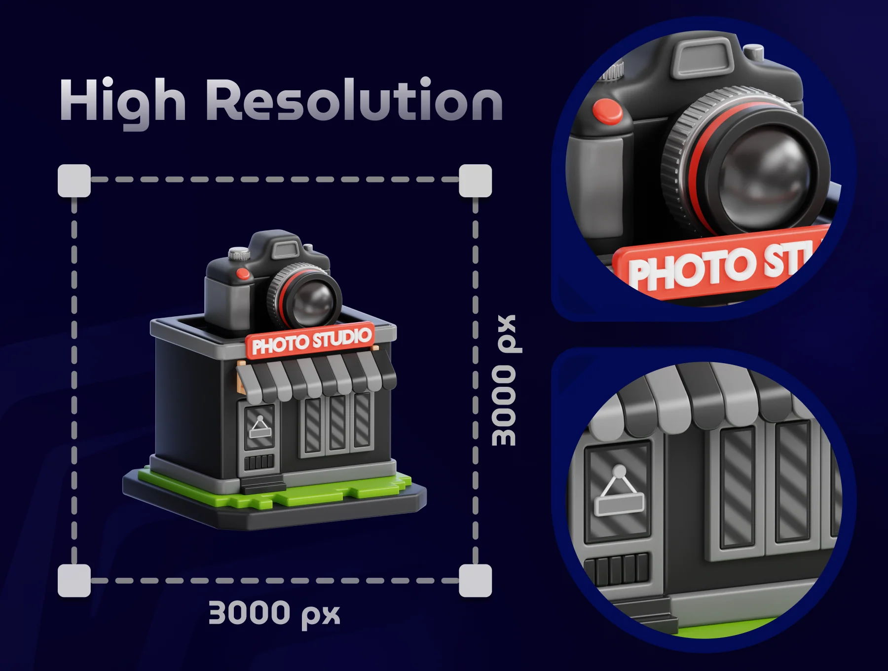 Building & Architecture 3D Icon Set 4