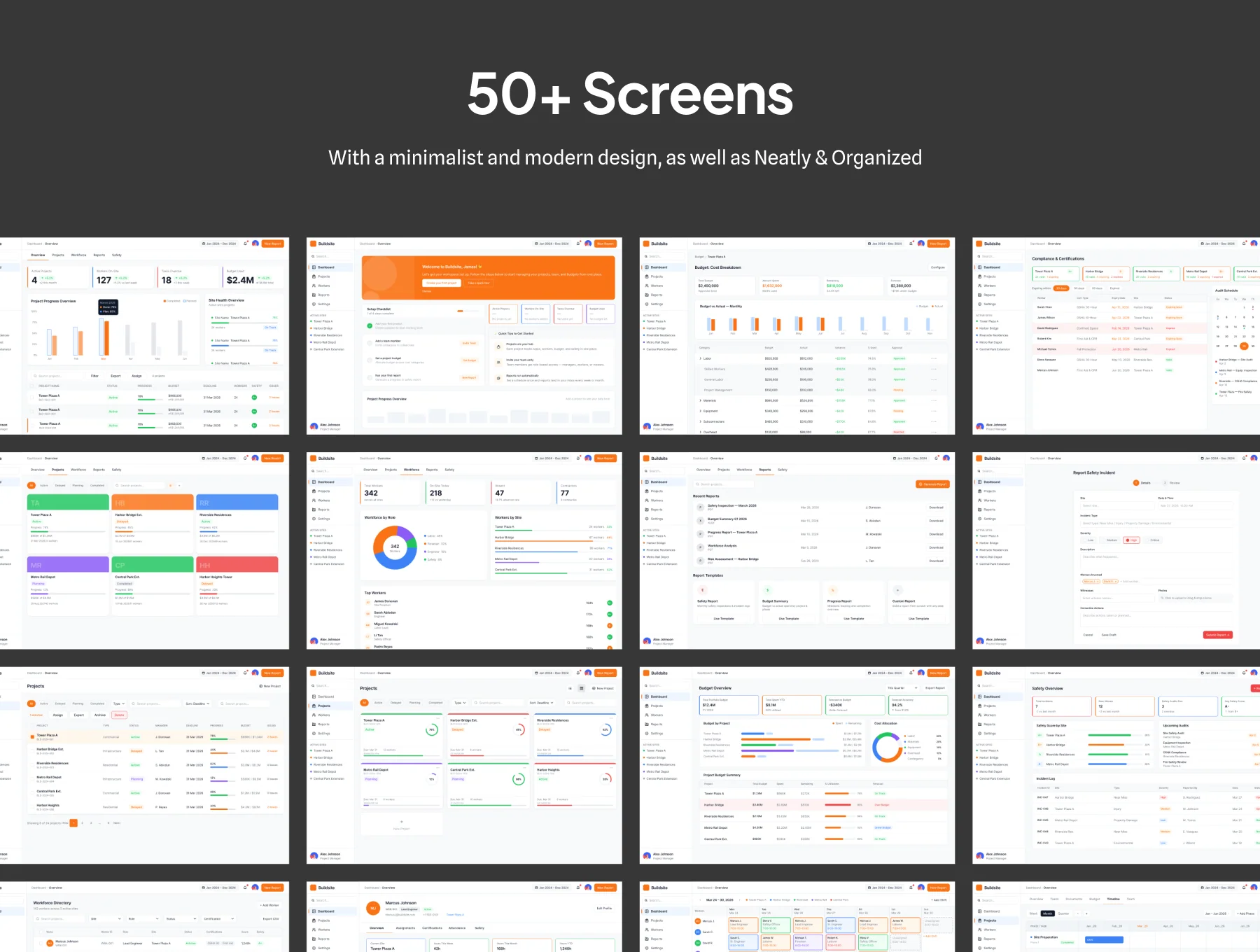 BuildSite - Construction management dashboard 4