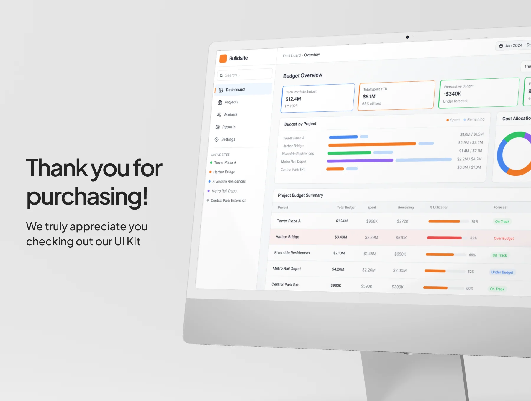 BuildSite - Construction management dashboard 8