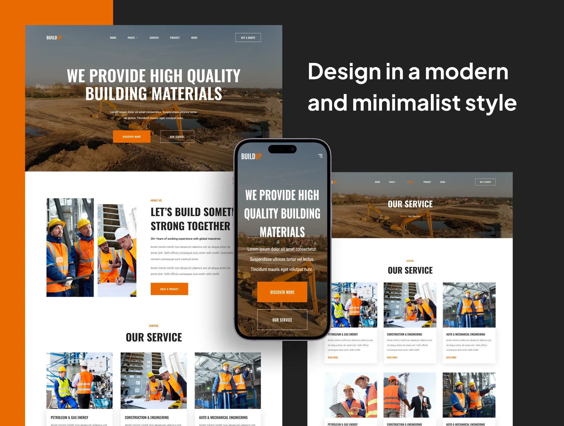 BUILDUP - Construction Web Templates 2