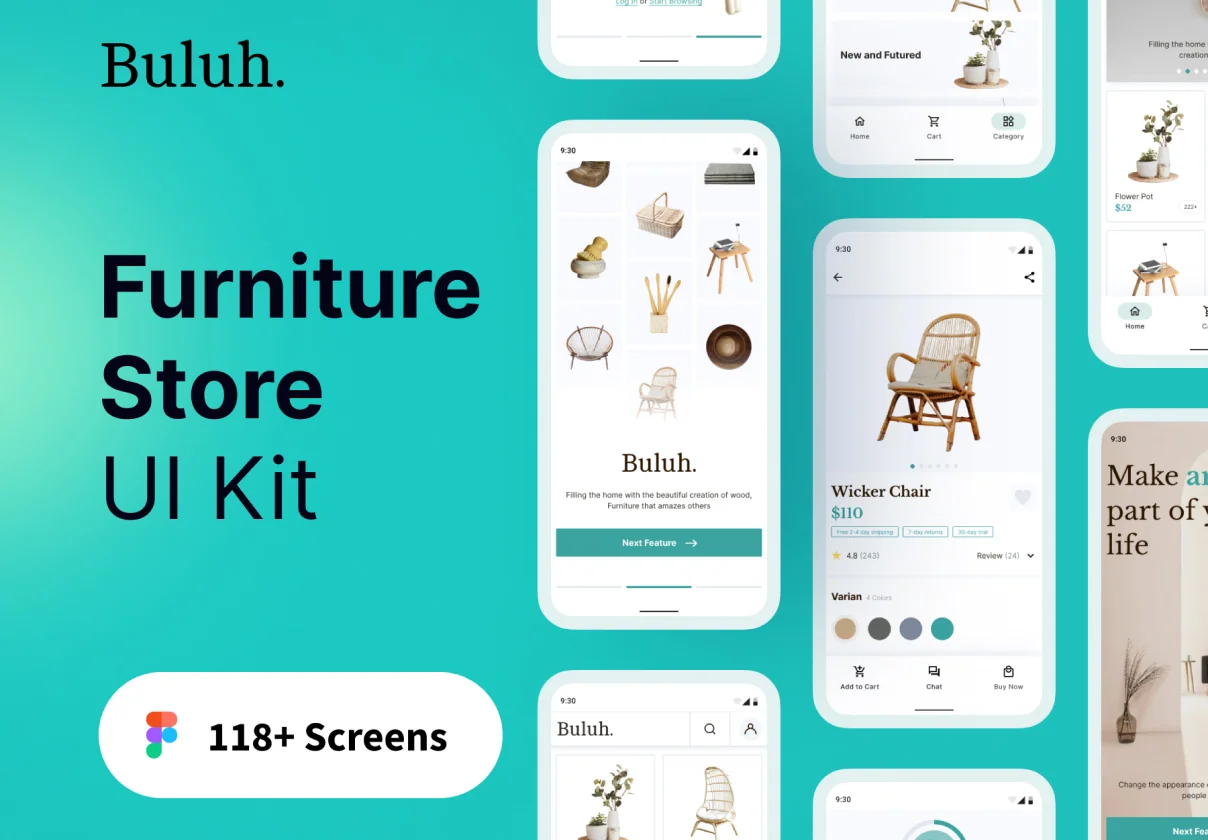 Buluh - Furniture Shop Mobile App UI Kit