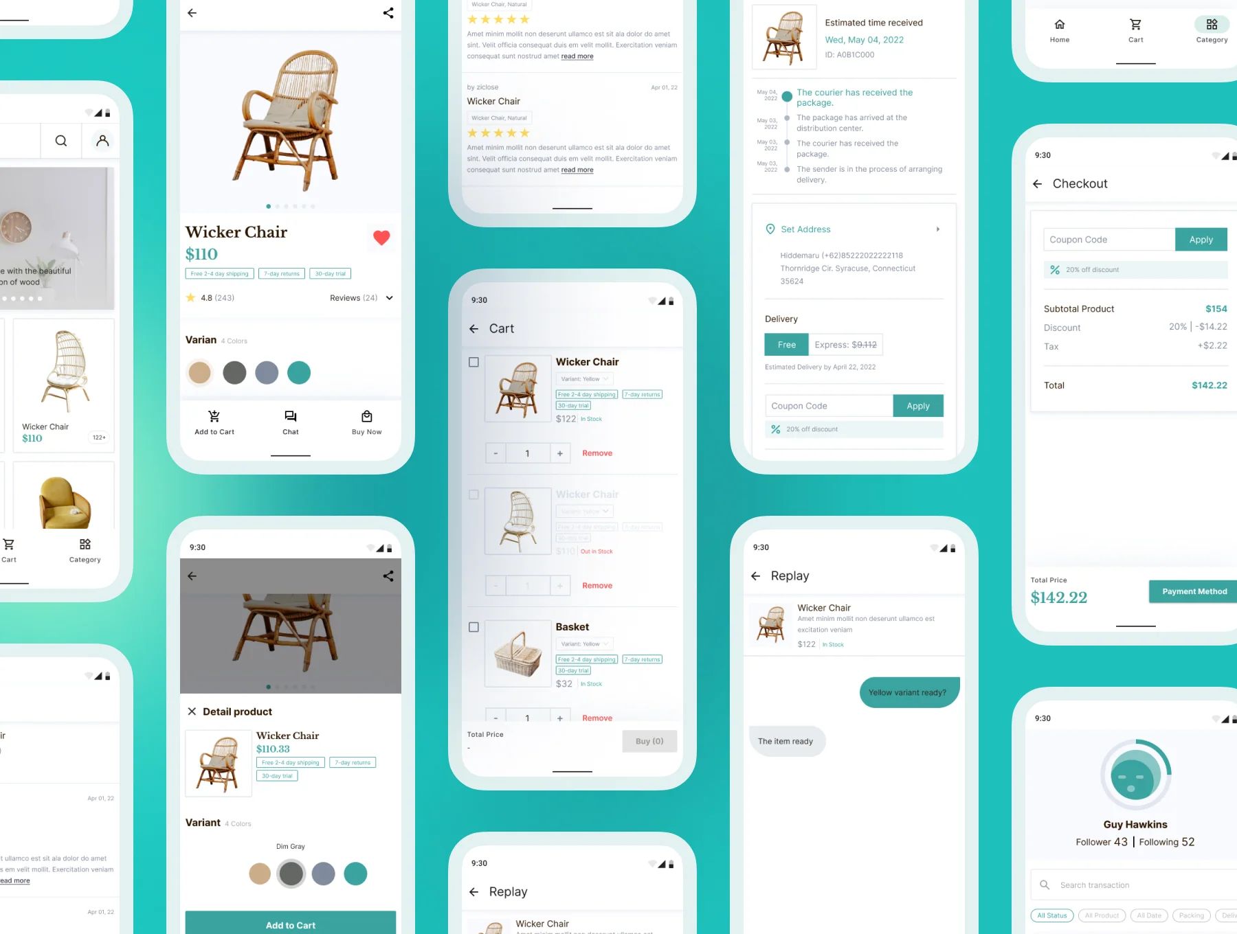 Buluh - Furniture Shop Mobile App UI Kit 8