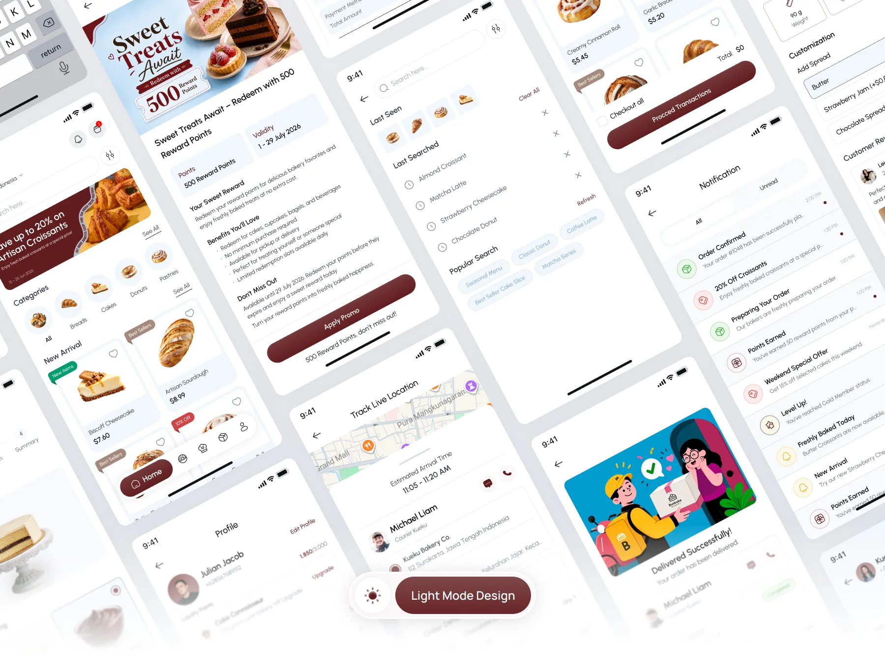 Bunbake - Bakery Mobile App UI Kit 5