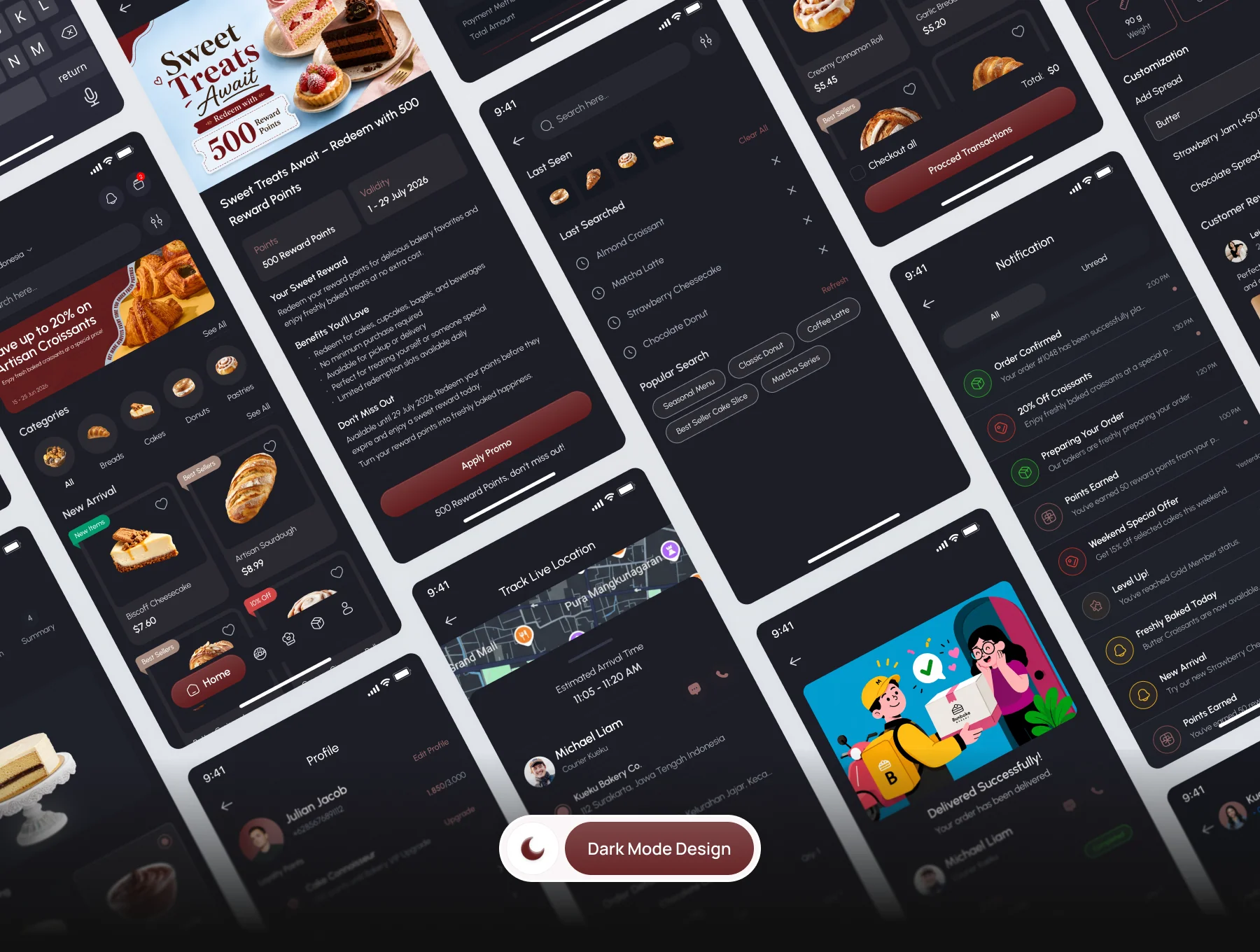 Bunbake - Bakery Mobile App UI Kit 6