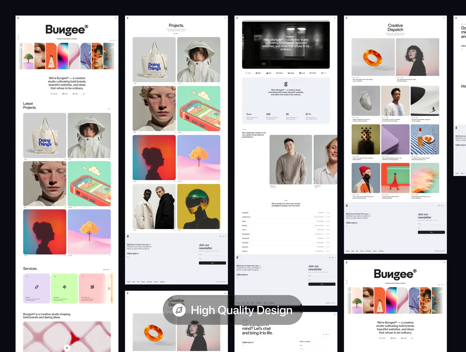 Bungee - Portfolio & Agency Website Template UI Kit 2